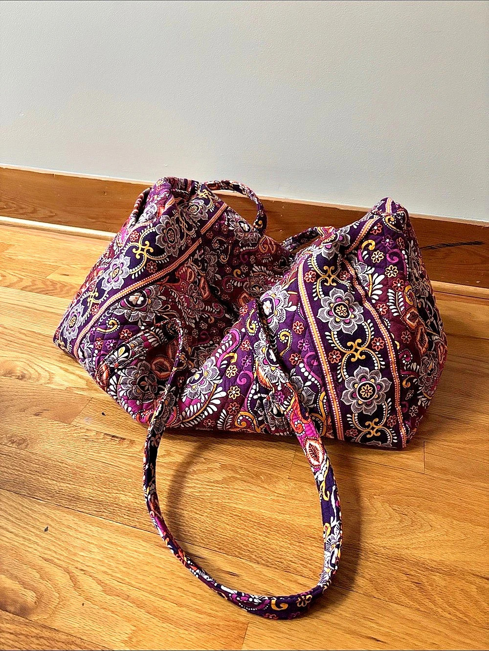 Vera Bradley large duffel bag Paisley Purple & Multicolor